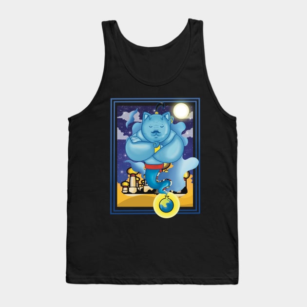 Cat Genie Tank Top by Artthree Studio